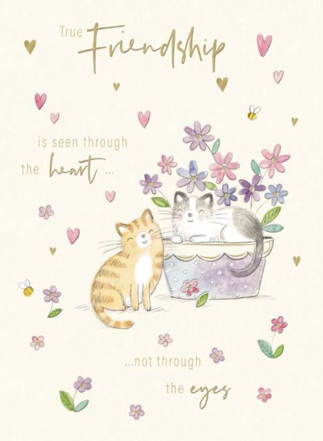 Cats True Friendship Card