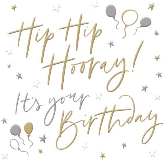 Just Saying Hip Hip Hooray Birthday Card