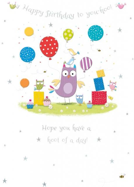 Patches Hoot Of A Day Birthday Card