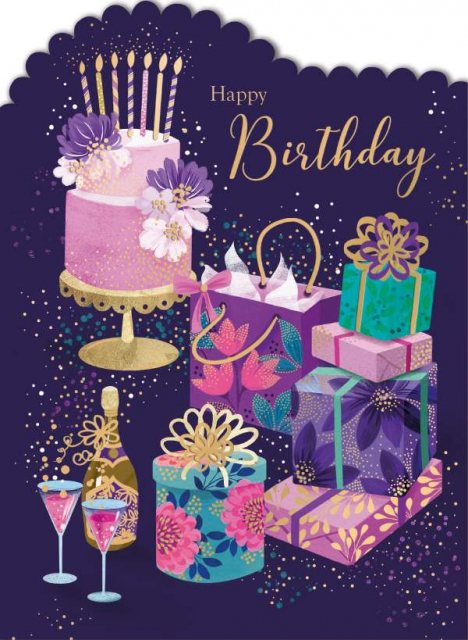 Presents Happy Birthday Card