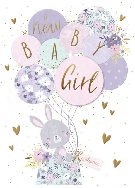 Spritz New Baby Girl Card