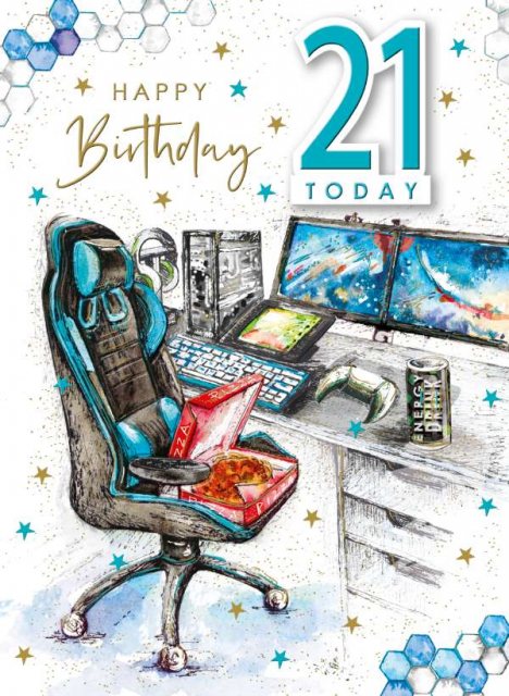 Spritz Gaming 21 Today Birthday Card