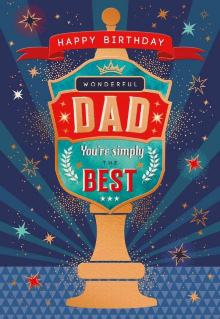 Fella Wonderful Dad Happy Birthday Card