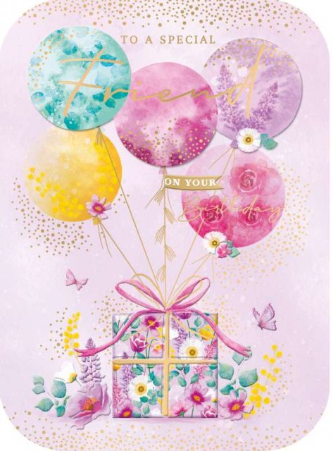 Spritz Balloons & Presents Birthday Card