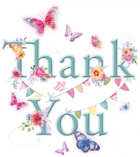 Floral Thank You Card