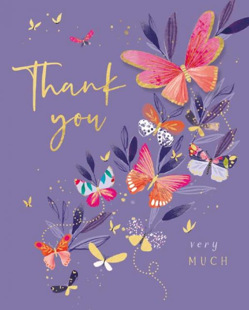 Butterflies Thank You Card