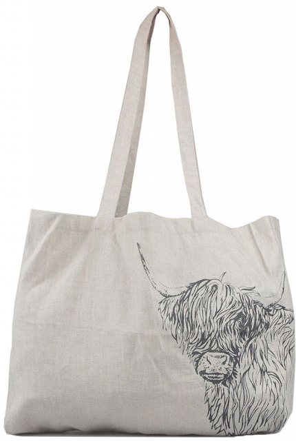 Just Slate Small Highland Cow Tote Bag