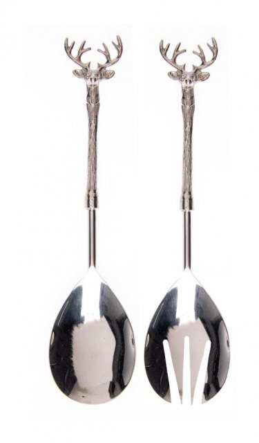 Just Slate Stag Salad Server Set