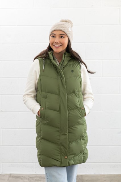 Lighthouse   Lighthouse Savannah Long Gilet Olive