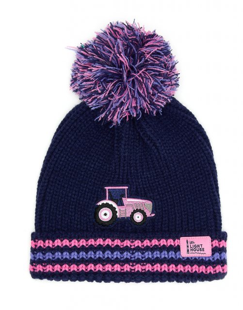 Lighthouse   Lighthouse Bobbie Bobble Hat Pink Tractor