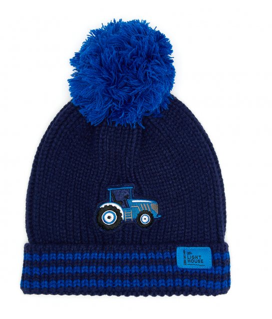 Lighthouse   Lighthouse Bobbie Bobble Hat Blue Tractor