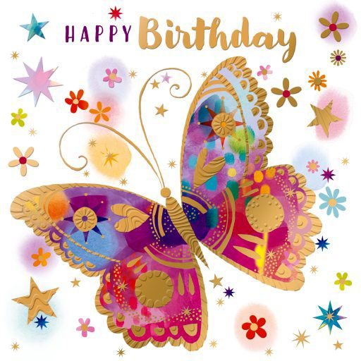 Alina Butterfly Birthday Card