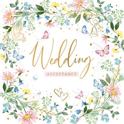 Wedding Acceptance Card