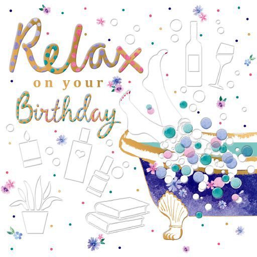 Dottie Relax Birthday Card