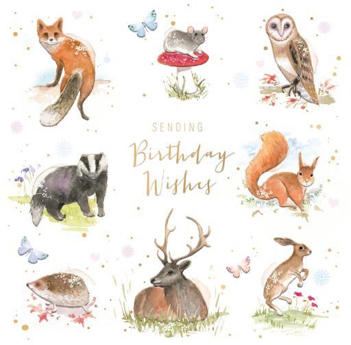 Cheri Wildlife Birthday Card