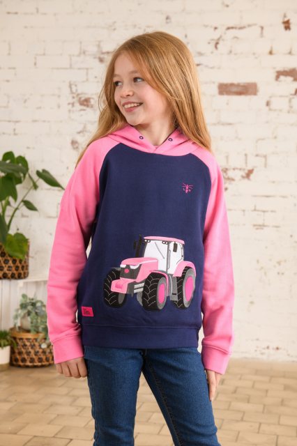 Lighthouse   Lighthouse Jill Hooded Sweatshirt Pink Tractor Sweet Pea