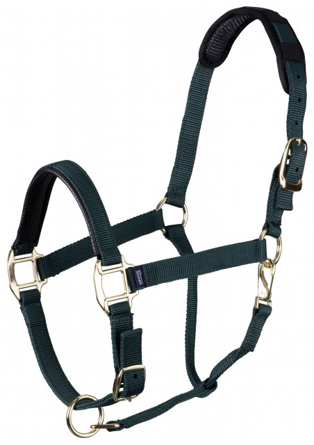 Shires Equestrian Shires Topaz Nylon Headcollar Dark Green