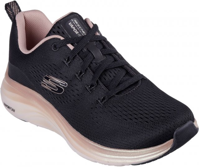 Skechers Skechers Vapor Foam Midnight Glimmer Trainer Black/Rose Gold