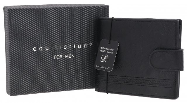 Equilibrium Black Wallet With Tab