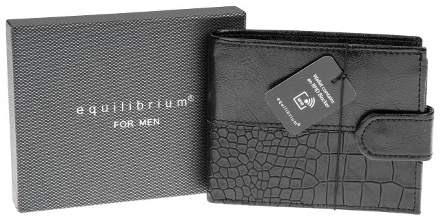 Equilibrium Modern Black Wallet