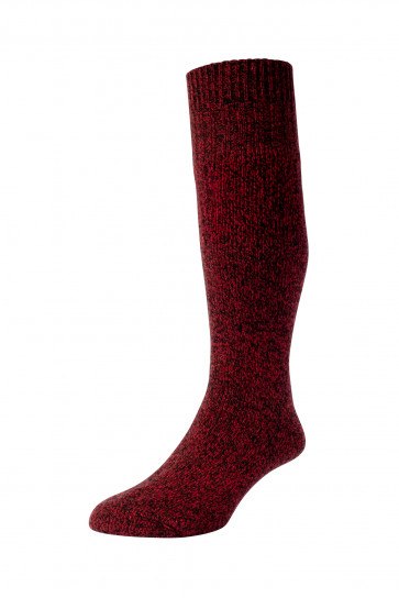 HJ Hall HJ Outdoor Wellington Boot Sock Red