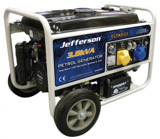 Jefferson Tools Jefferson Petrol Generator 3kw 3.8kva Electric Start