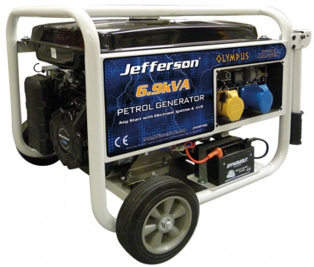 Jefferson Tools Jefferson Petrol Generator 5.5kw 6.9kva