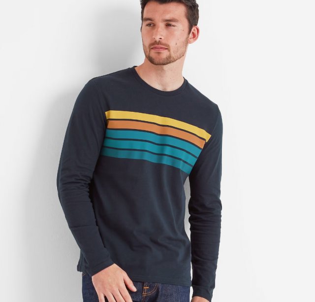 TOG59 Tog24 Lewes Long Sleeved T-Shirt Dark Indigo