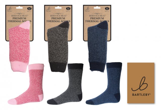 BARTLEB Bartleby Heritage Heat Premium Thermal Sock Assorted