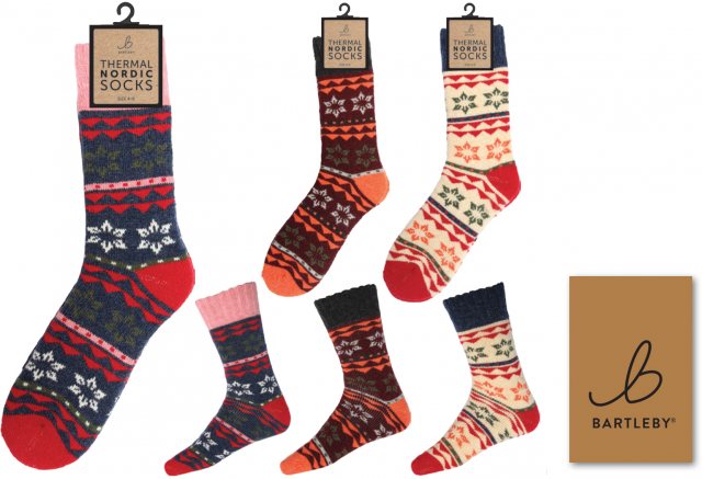 BARTLEB Bartleby Thermal Nordic Wool Sock Assorted