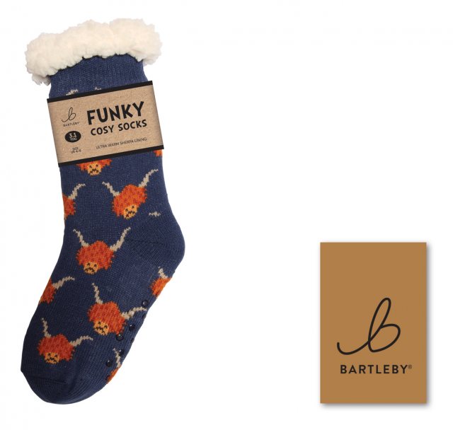 BARTLEB Bartleby Sherpa Highland Cow Sock