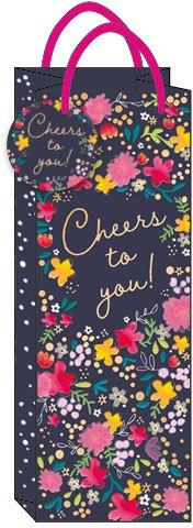 Floral Cheers Bottle Bag