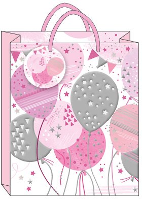 Pink Balloons Gift Bag