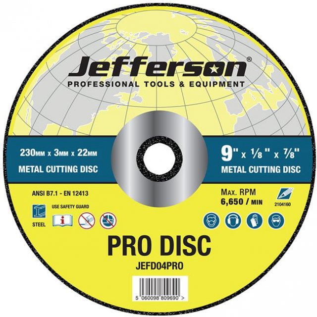 Jefferson Tools Jefferson Metal Cutting Abrasive Disc