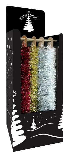 Mister Tinsel Chunky Tinsel 75mm x 2m Assorted