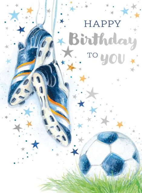 Football Boots Birthday Card