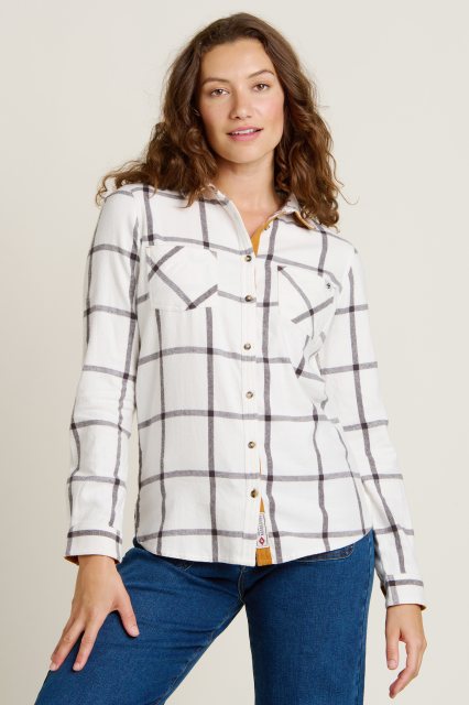 Brakeburn Brakeburn Archer Flannel Shirt Cream