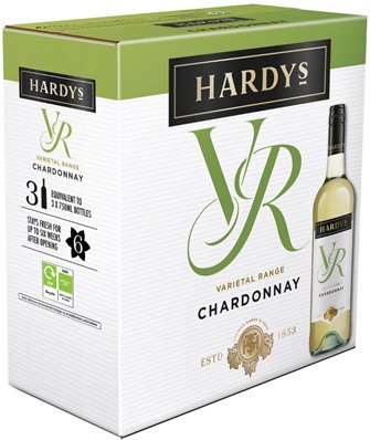 Hardys VR Stamp Chardonnay Semillion White Wine 3L 13%