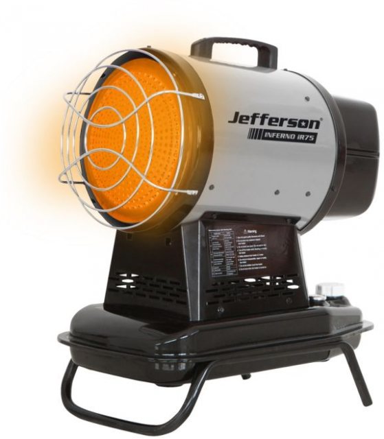 Jefferson Tools Jefferson Infrared 75 Heater With Thermostat