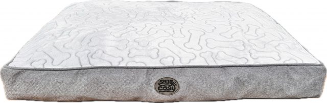 Snug & Cosy Snug & Cosy Bone Dog Lounger Grey 90 x 60cm