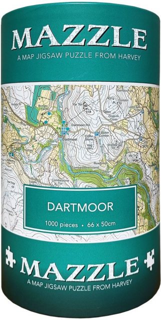 Dartmoor Mazzle Map Jigsaw Puzzle