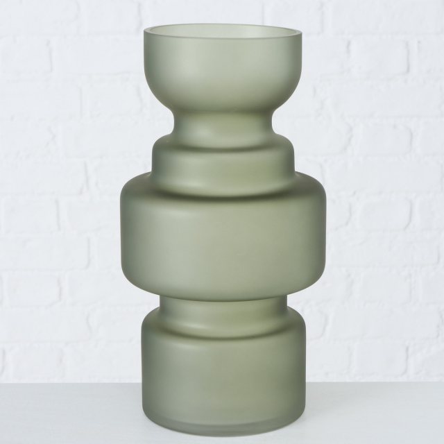 Boltze Bodena Glass Vase Green 30cm