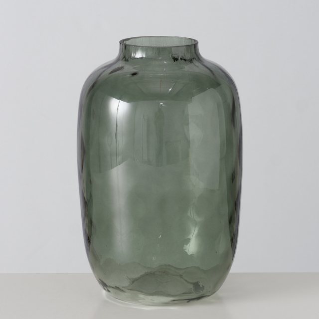 Boltze Donah Glass Vase Green 27cm