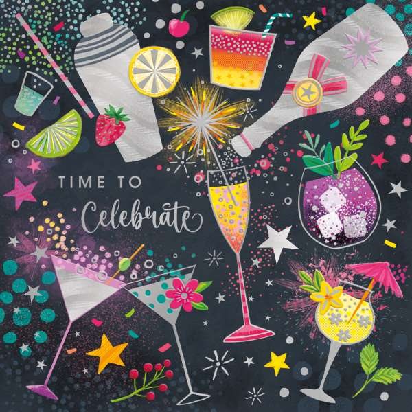 Fizz Drinks Time To Celebrate Card