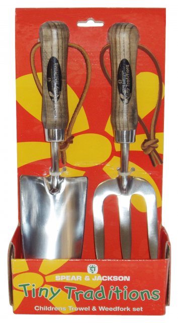 Spear & Jackson Traditional Kid's Hand Trowel & Fork Set