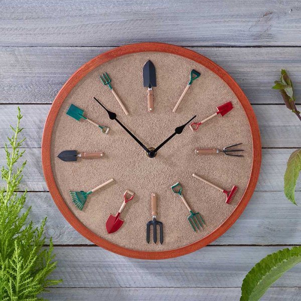 SMARTGAR Smart Garden Garden Tools Wall Clock 12"