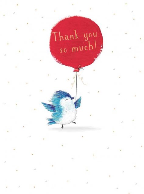 Bird & Balloon Thank You Card