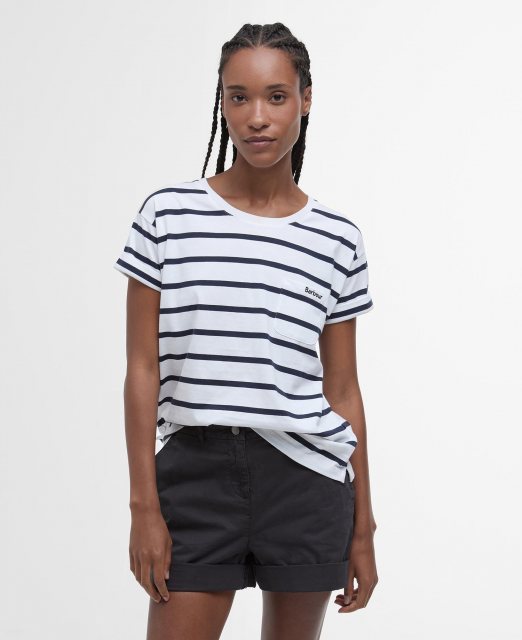 Barbour Barbour Otterburn Striped T-Shirt White/Navy