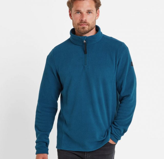 Barbour Tog24 Revive Zip Neck Fleece Marine Blue