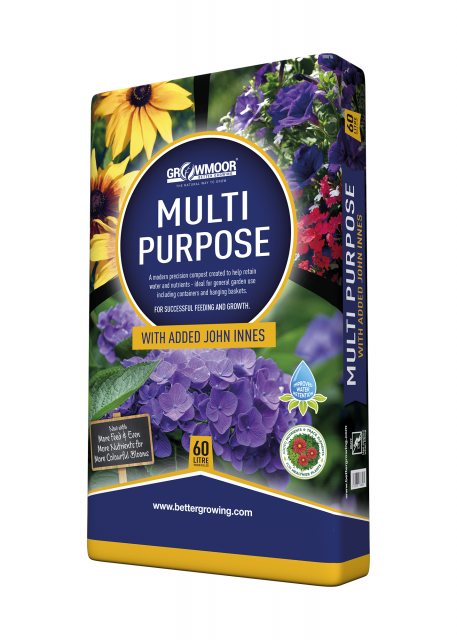 GROWMOOR Growmoor Multi Purpose Compost With John Innes 60L